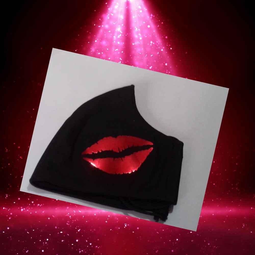 Red Lips Face Mask Comfortable and Pretty! New 3 D